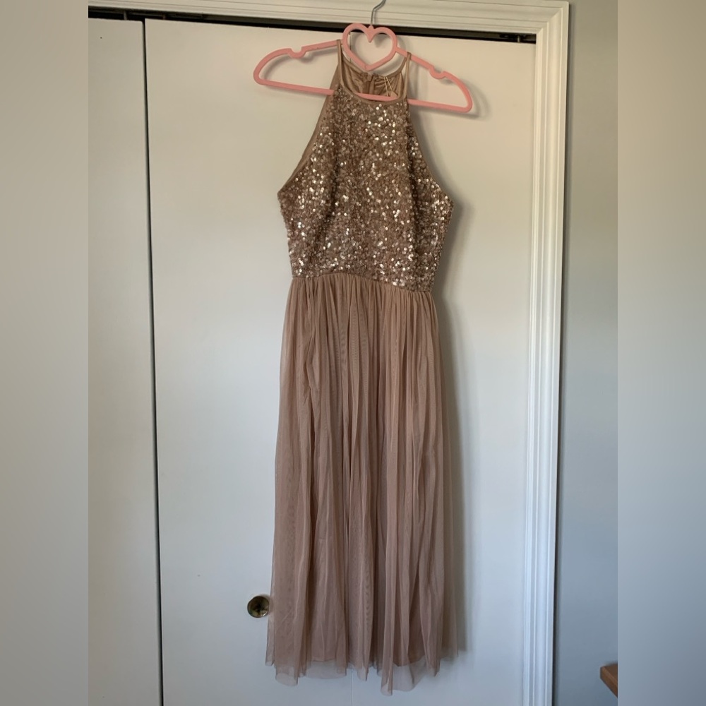 ASOS Maya Deluxe Sleeveless Tulle & Sequin Gown Size 6 NWT